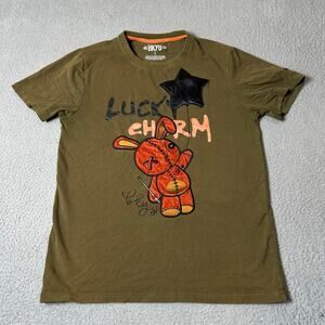 BKYS Tee Shirt Mens S Green Lucky Charm Original Short Sleeve Pullover‎ T-Shirt